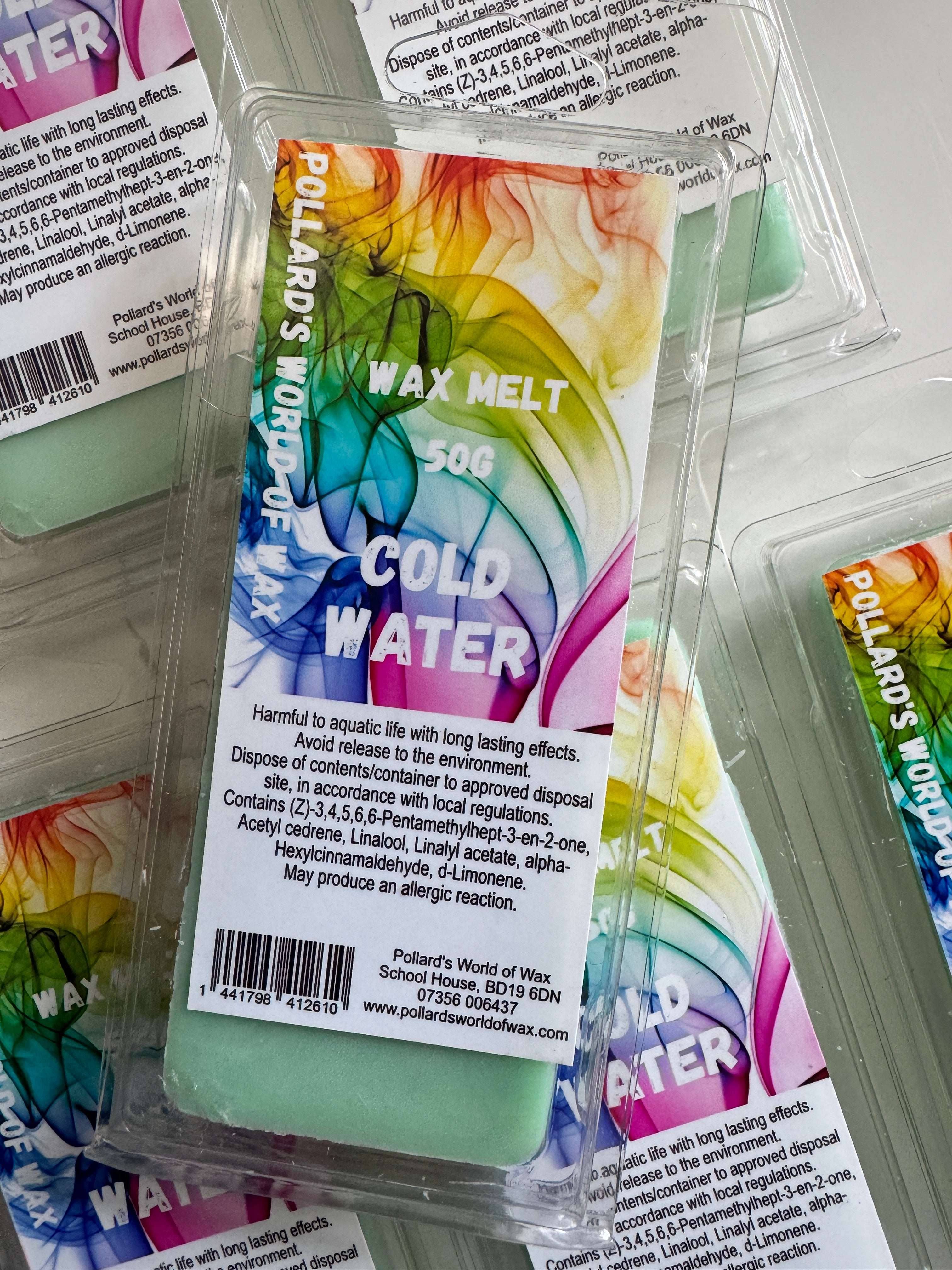 Cold Water Wax Melt Snapbar Made in the UK to be highly scented and long lasting.